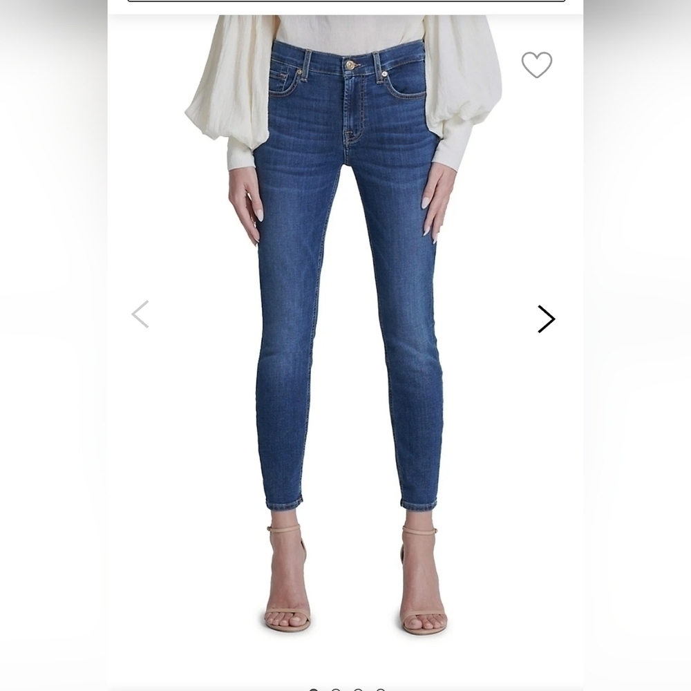 7 For All Mankind Skinny-Fit Ankle Jeans 26